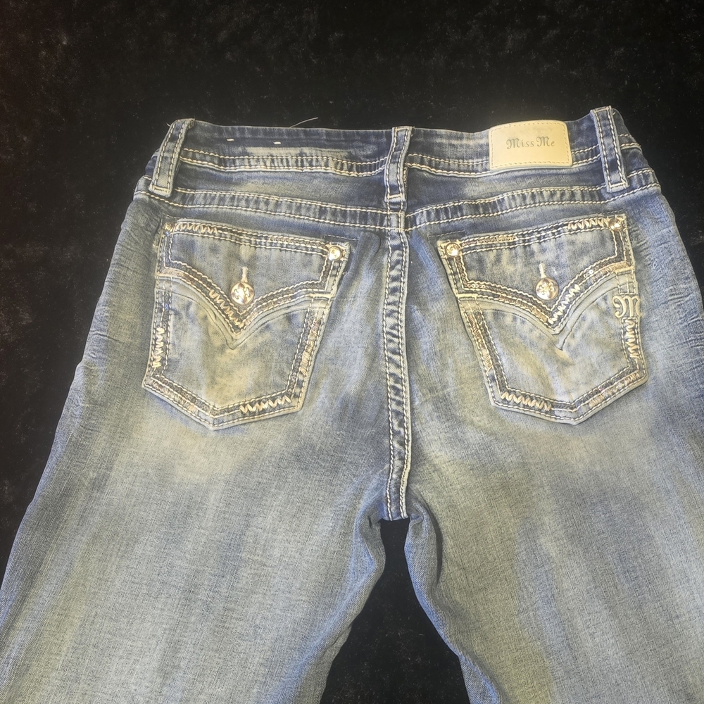 Miss Me Women's Faded Blue Boot Cut Jeans